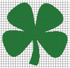 Four Leaf Clover Graph And Row By Row Written Crochet Instructions 01