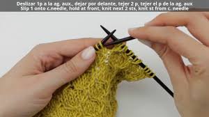 Slip 2 as if to ssk, insert left needle through slipped sts from right to. C3l Cable 3 Left Youtube