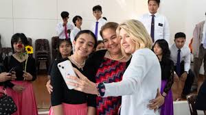 Relief Society General President Camille Johnson counsels Rizal Saints to  &ldqu