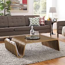 Offi molded ply w magazine stand in walnut. Polaris Wood Coffee Table By Modway In Coffee Tables