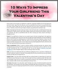 Some small gift ideas for a girlfriend to stuff inside include an eos lip balm, a gift card for her kindle, her favorite type of chocolate, a simple face mask or scrub, and fun nail polish. 10 Ways To Impress Your Girlfriend This Valentine S Day