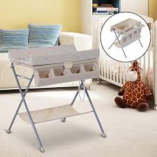 Outsunny Homcom Baby Wickeltisch Wickelkommode Mit Badewanne Wickelauflage Klappbar Grau Babyzimmer Ideen Wand Wickelauflage Wickeltisch Baby Wickeltisch