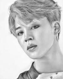 Realistic K Pop Star And Singers Jimin From Bts Sketching By Alex Gordon Artofgordo Drawings Instagram Art