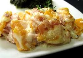 Crock pot creamed corn and ham casserole clever housewife. Cheesy Ham And Sweet Potato Casserole Recipe Genius Kitchen Sweet Potato Recipes Casserole Recipes Crockpot Ham