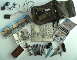 Sketching Materials Travel Art Kit Sketch Book Art Kit