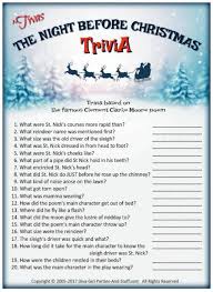 Plus, it's an easy way to celebrate each season or special holidays. The Night Before Christmas Trivia Game