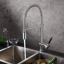 It has a commercial style design with lots of awesome features to become a fan of it. Home Improvement Led Chrome Pull Down Kitchen Basin Sink Faucet Mixer Tap 2 Spout Single Handle Plumbing Fixtures