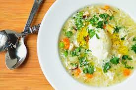 Perfect for a cold day. Grandma S Chicken Soup Canja De Galinha Easy And Delish