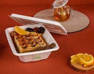 Cane India - Bagasse Container With Lid Detail