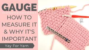 Checking the knitting gauge beforehand and switching to a smaller knitting needle could have saved the disappointment. Knit Crochet Gauge How To Measure It Why It S Important Yay For Yarn