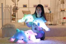 35cm Light Up Plush Stuffed Flashing Dolphin Toy Cushion Pillow Led Light Inside For Party Birthday Or Christmas Gift Giving Pillow Led Plush Stuffeddolphin Toy Aliexpress