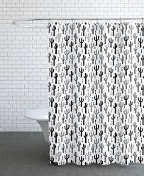 This shower curtain features a patented hookless design with. Cactus Black Shower Curtain Juniqe