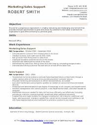 sales support resume samples qwikresume