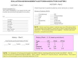 E And M Audit Forms M Cremers Note Doctor Must Have Asked