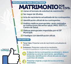 3 ¿cuánto tiempo dura el trámite de la boda civil en méxico? Requisitos Para Contraer Matrimonio Civil Registro Civil Villa Juarez Facebook