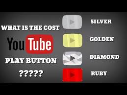 What Is The Cost Of The Youtube Play Button I Silver Gold Diamond Ruby Play Button Awards Youtube