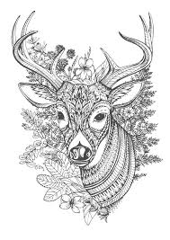 Free animal adult coloring pages with deer. Deer Mandalas Coloring Pages For Adults