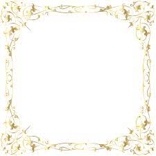 Decorative Border Transparent Png Image Decorative Borders Floral Border Gold Frame