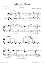 Tchaikovsky Waltz Of The Flowers Sheet Music For Two Violins Sheet Music Piano Songs Sheet Music Violin Sheet Music