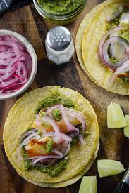 Fish taco corn calories soft cilantro onions. Fish Tacos With Roasted Corn Cilantro Salsa