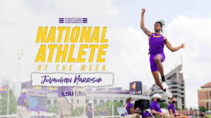 On the final day of the u.s. Juvaughn Harrison Named Ustfccca National Athlete Of The Week Lsu