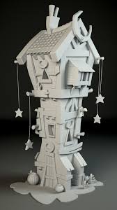 House By Apratim Sarkar3d Background Model 1 Autodesk Maya Model Practice 2 Substanc Maya Modeling Game Concept Art Environment Concept Art