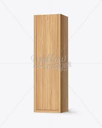 Wooden Wine Box Mockup Half Side View In Box Mockups On Yellow Images Object Mockups Wooden Wine Boxes Design Mockup Free Box Mockup