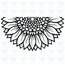 Free Free 78 Vinyl Half Sunflower Svg Free SVG PNG EPS DXF File