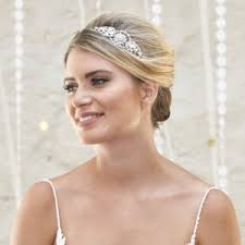 Pearl & Leaves Side Tiara