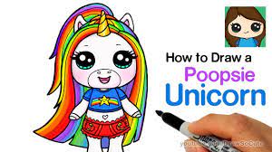 ★fun art challenges, diy's and coloring pages and activities can also be found here! How To Draw Poopsie Slime Surprise Unicorn Rainbow Brightstar Youtube