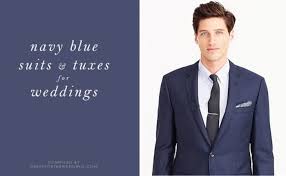 Using a gray tie with this navy suit is a surefire way to earn style points. Navy Blue Suits For A Wedding Dress For The Wedding