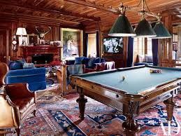 Ralph Lauren S Refined Homes And Chic Madison Avenue Office Architectural Digest Billiard Room Ralph Lauren House Billards Room
