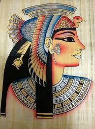 Egypt Ancient Egyptian Queen Cleopatra Handmade Painting Papyrus Plant Antique Ancient Egyptian Symbols Ancient Egyptian Art Egyptian Art
