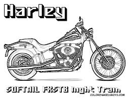 You might also be interested in coloring pages from motorcycles category. Harley 07 Softail Fxstb Night Train Coloring Pages Book For Kids Boysdotcom Gif 1056 816 Harley Davidson Art Harley Davidson Motorcycle Drawing