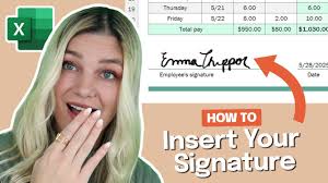 Need to sign an Excel invoice or report but don't want to print, sign, and  scan it back?