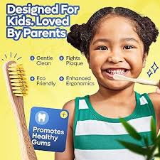 Kids Bamboo Toothbrushes (6 Pack)