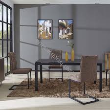 The grey wood pattern and the black wood give this table a modern and. China Rapid Delivery For Round Marble Coffee Table Ice B Stone Painting Glass Dining Table Black Metal Frame Txj Manufacturers And Suppliers Txj
