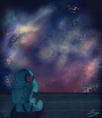 It S Going To Be Alright Little One Amongus In 2020 Galaxy Art Tag Art Art