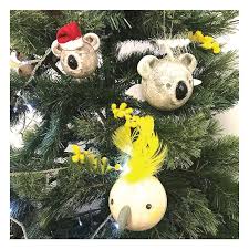From christmas trees and decorations to christmas dining and more. Aussie Xmas Bauble Koala Angel Australian Christmas Decorations