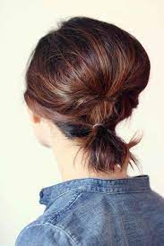 Cool Updo Hairstyles For Women With Short Hair Short Hair Ponytail Ponytail Hairstyles Short Ponytail