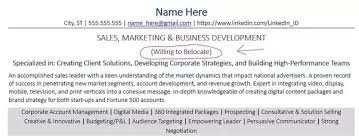 Make sure that the resume highlights your relocation. How To Mention Relocation In Resume Quora