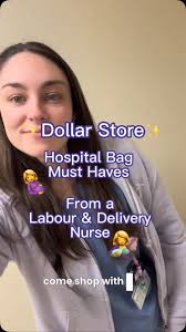 Hospital Bag must haves from the Dollar Store from a Labour & Delivery  Nurse 🤰🤱 , Shop my hospital bag checklist at www.NURSESYDNEY.com (linked  in bio 🔗) , Cannot be taken as medical advice. #birth ...
