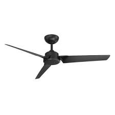 Modern Forms Roboto 52 In Indoor Outdoor Matte Black 3 Blade Smart Ceiling Fan With Wall Control In 2020 Ceiling Fan 52 Ceiling Fan Black Ceiling Fan
