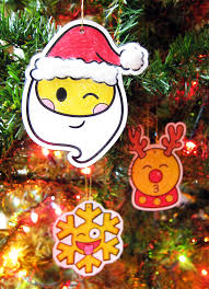 Make Fun Christmas Decorations With These Adorable Emoji Ornaments This Christmas Craft Includes Christmas Worksheets Christmas Kindergarten Christmas Crafts