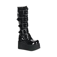 Mens Demonia Trashville 518 Size 12 M Black Patent