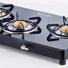A 3 burner gas stove having black body with toughened glass top. Lifelong Glass Top Gas Stove 3 Burner Gas Stove Black Lifelong Online