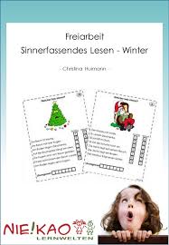 Das sinnerfassende lesen ist eine schlüsselkompetenz, die die schülerinnen und schüler während der grundschulzeit erlernen müssen. Unterrichtsmaterial Ubungsblatter Fur Die Grundschule Freiarbeit Sinnerfassendes Lesen Winter In Lesen Online Bestellen Bei Niekao Lernwelten