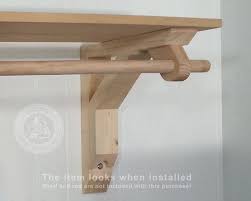 Pin By Adrian Alvarez On Brackets Wooden Closet Small Closet Door Ideas Closet Rod