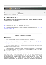 Die legge reale im mai 1975 erweiterte den legitimen gebrauch der schusswaffe 3 vgl. Https Www Esteri It Mae Resource Doc 2016 10 Legge 9luglio1990 N185 Aggiornata Pdf