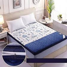 Sandm Hypoallergenic Fiber Mattress Topper Tatami Mattress Ultra Soft Flannel Mattress Pad Removable Cover Folding Matt In 2020 Folding Mattress Mattress Mattress Pad